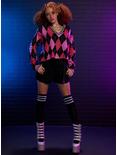 Monster High Argyle Skimmer Girls Sweater, BLACK, alternate