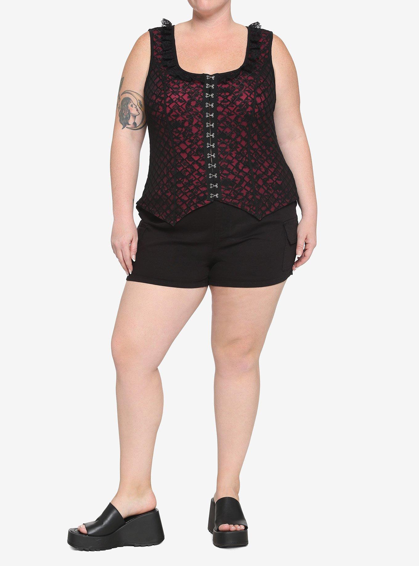 Monster High Draculaura Girls Tank Top Plus Size, BLACK, alternate