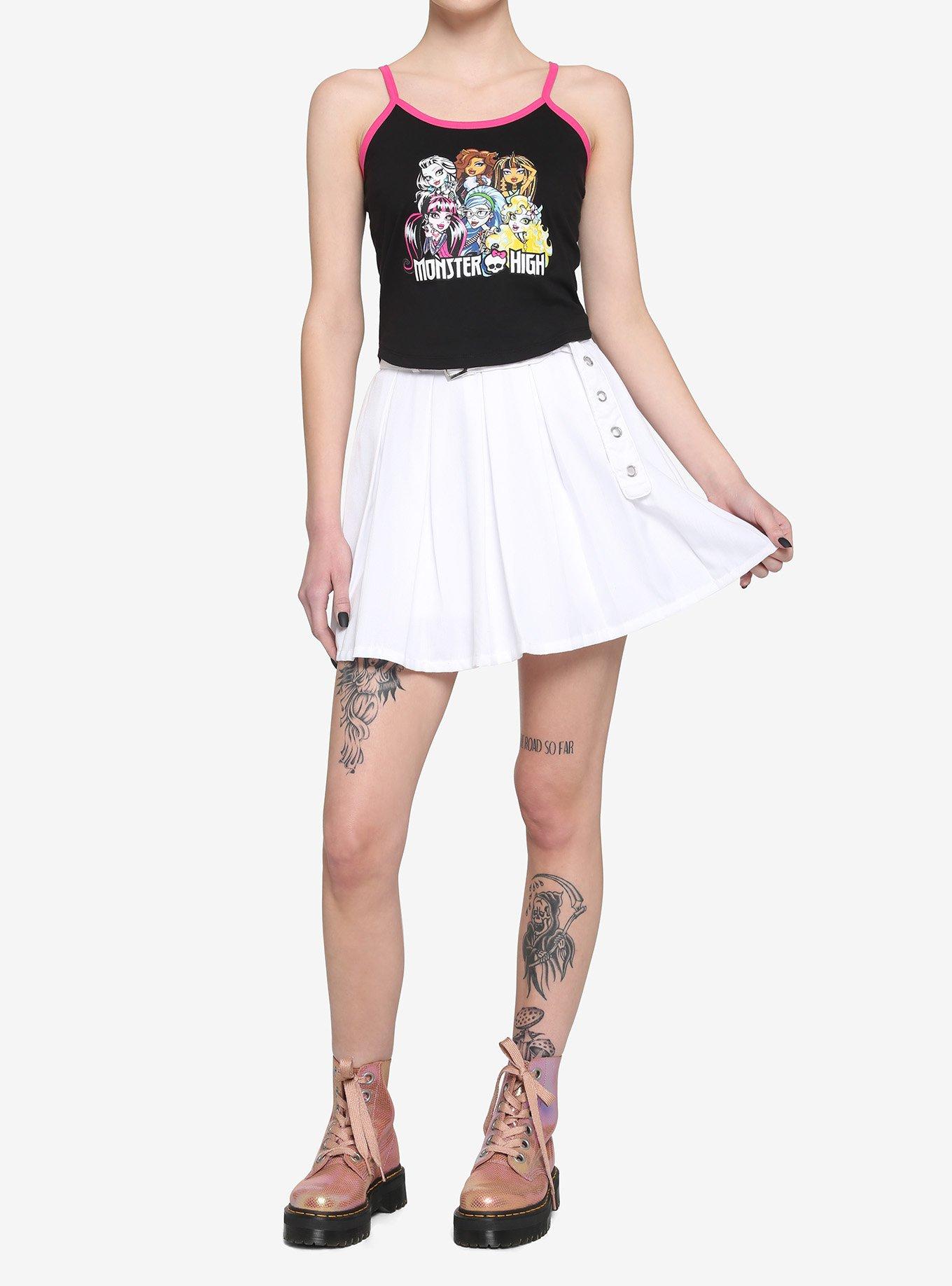 Monster High Group Girls Crop Cami, MULTI, alternate