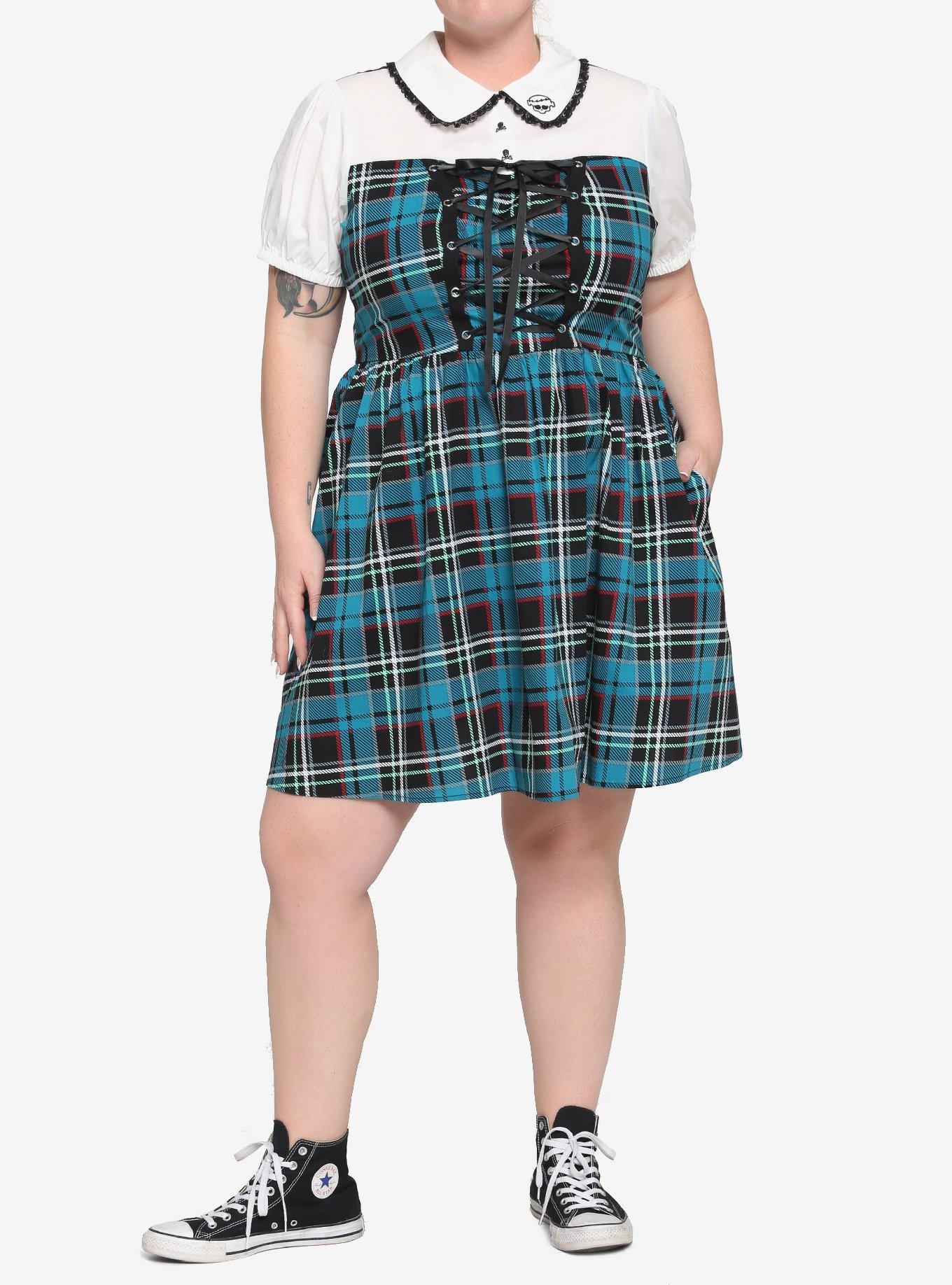 Monster High Frankie Stein Cosplay Dress Plus Size, MULTI, alternate