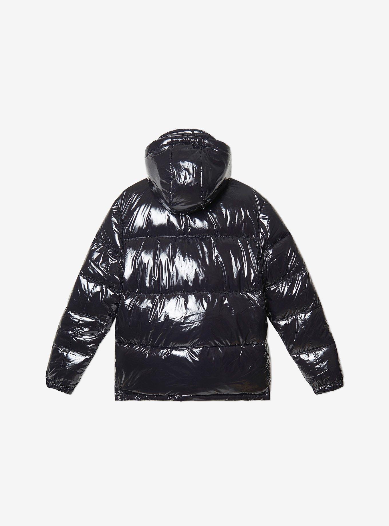 WESC Hooded Puffer Jacket, BLACK, alternate
