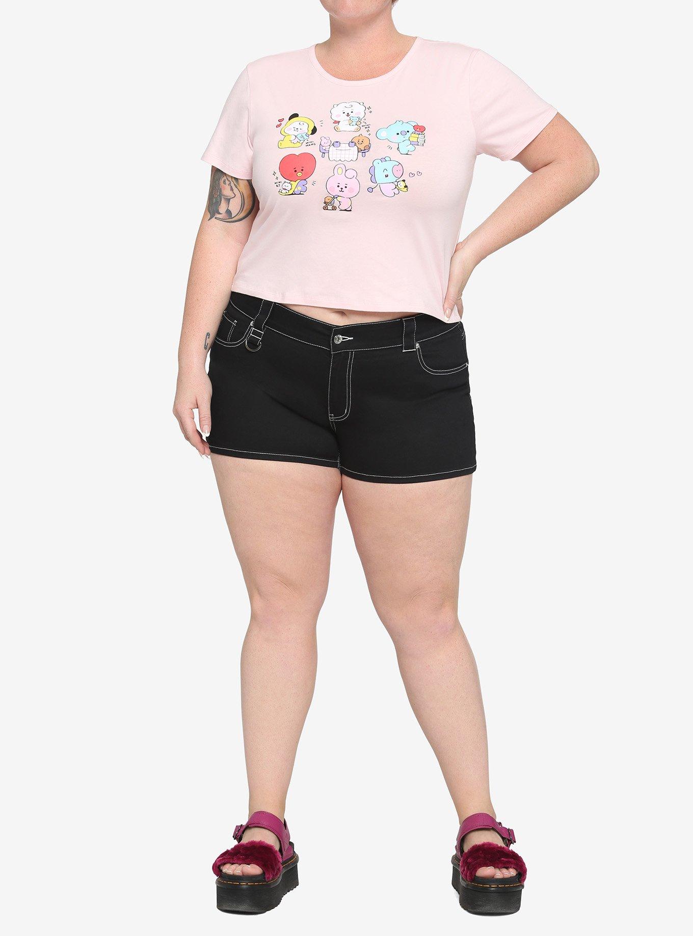 BT21 Little Buddy Group Girls Baby T-Shirt Plus Size, MULTI, alternate
