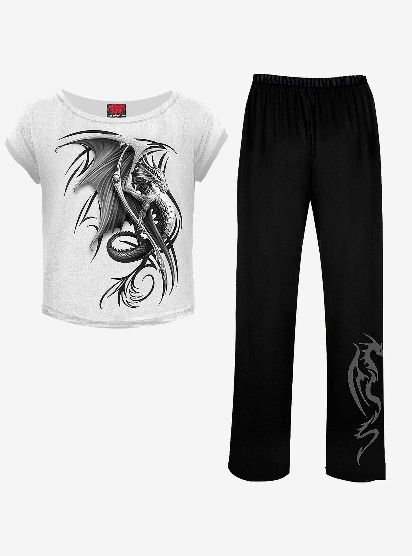 Wyvern 4 PC Gothic Pajama Set, , hi-res