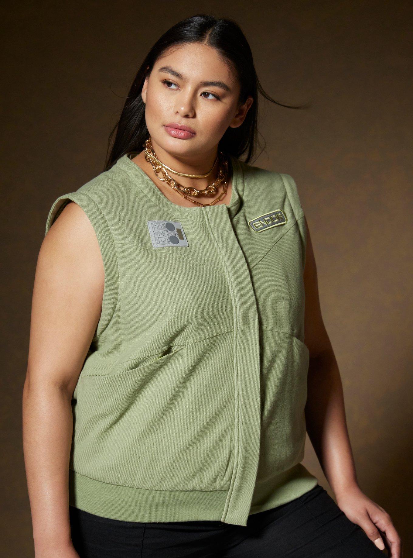 Her Universe Star Wars Leia Endor Jacket Plus Size, MULTI, alternate