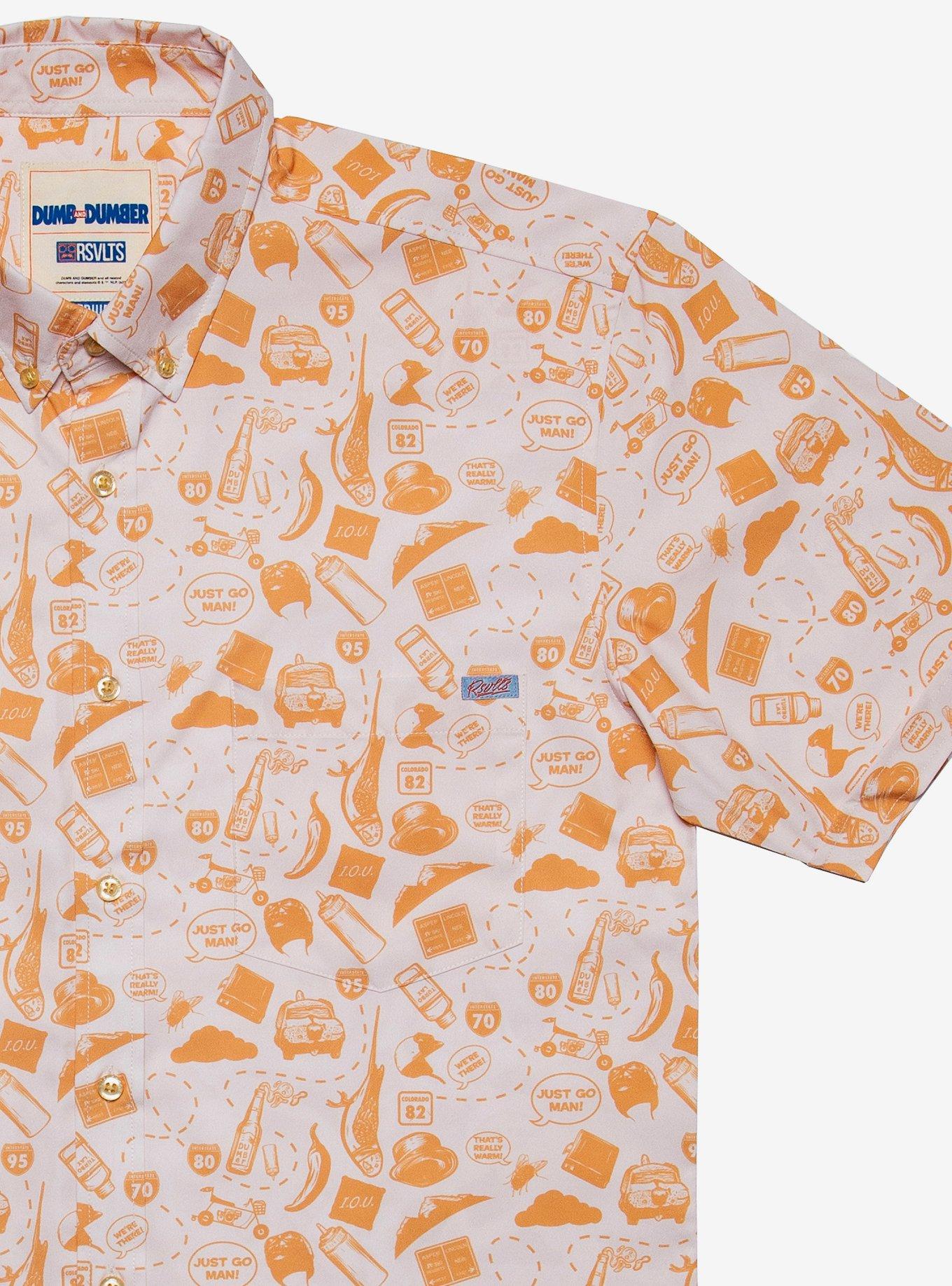 RSVLTS Dumb and Dumber Road Trip Woven Button-Up, ORANGE, alternate