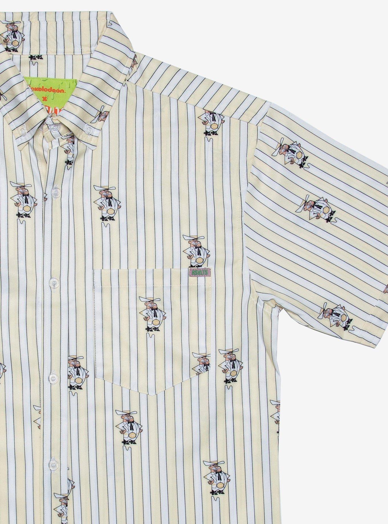 RSVLTS Fairly OddParents DimmaDarn Woven Button-Up, WHITE, alternate