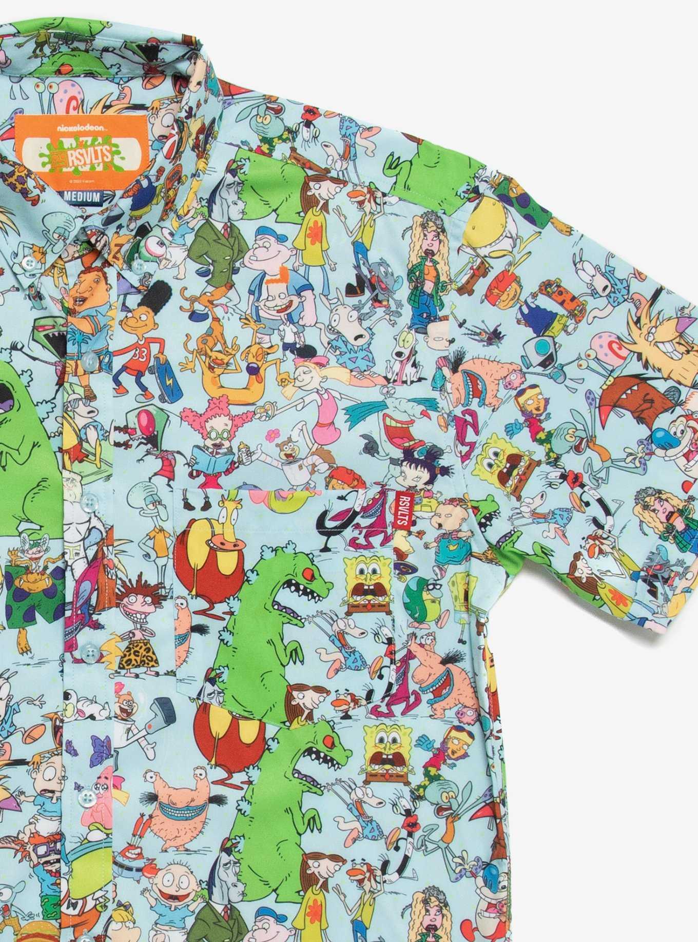 RSVLTS Nickelodeon 90s Mashup Woven Button-Up, , hi-res