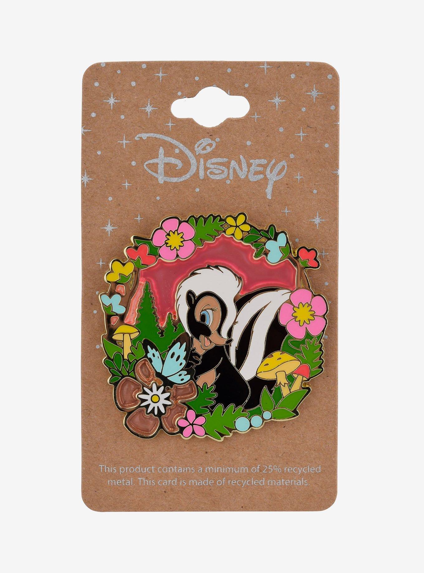 Disney Bambi Flower Floral Frame Portrait Enamel Pin - BoxLunch Exclusive, , alternate