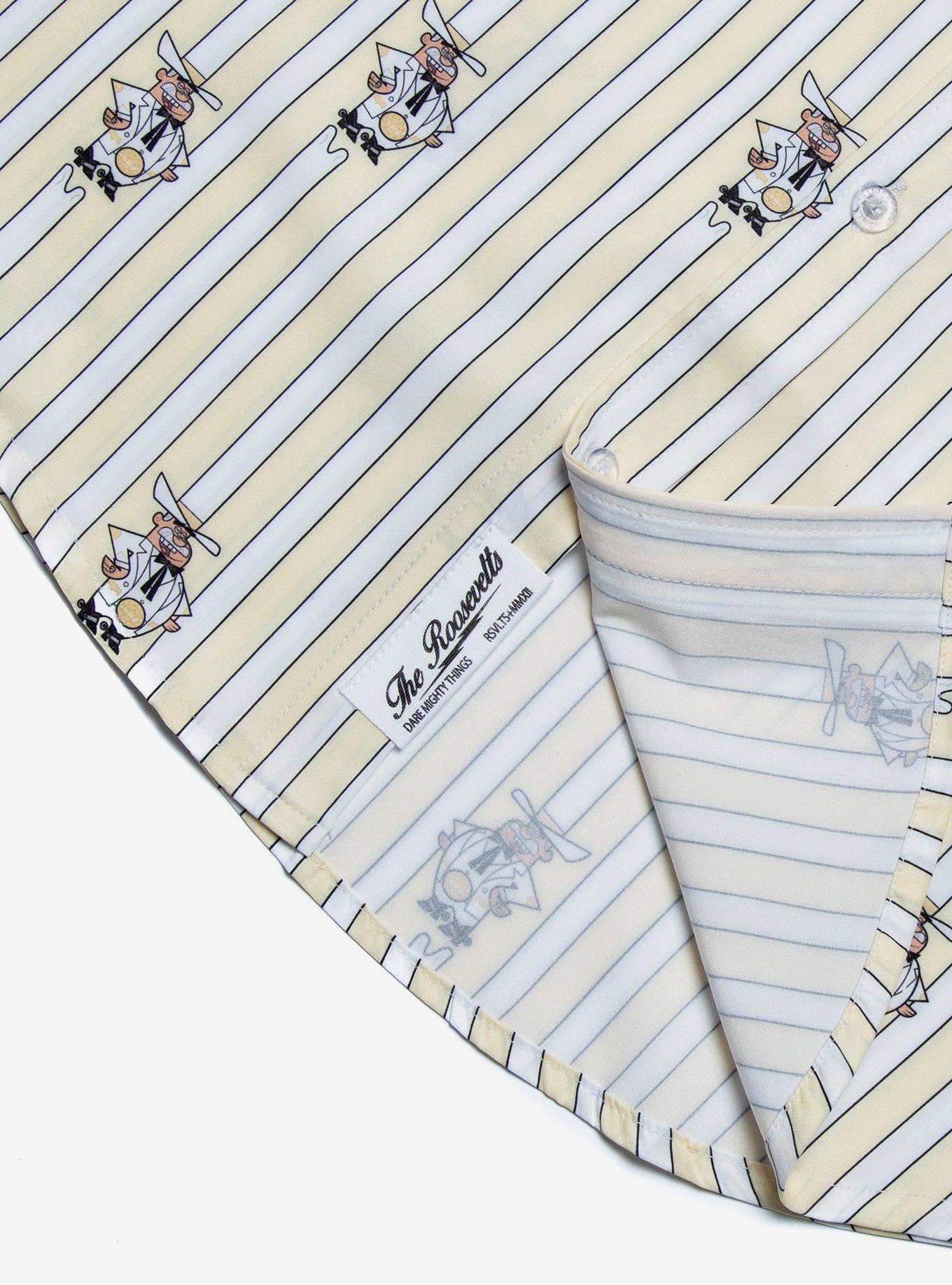 RSVLTS Fairly OddParents DimmaDarn Woven Button-Up, WHITE, alternate