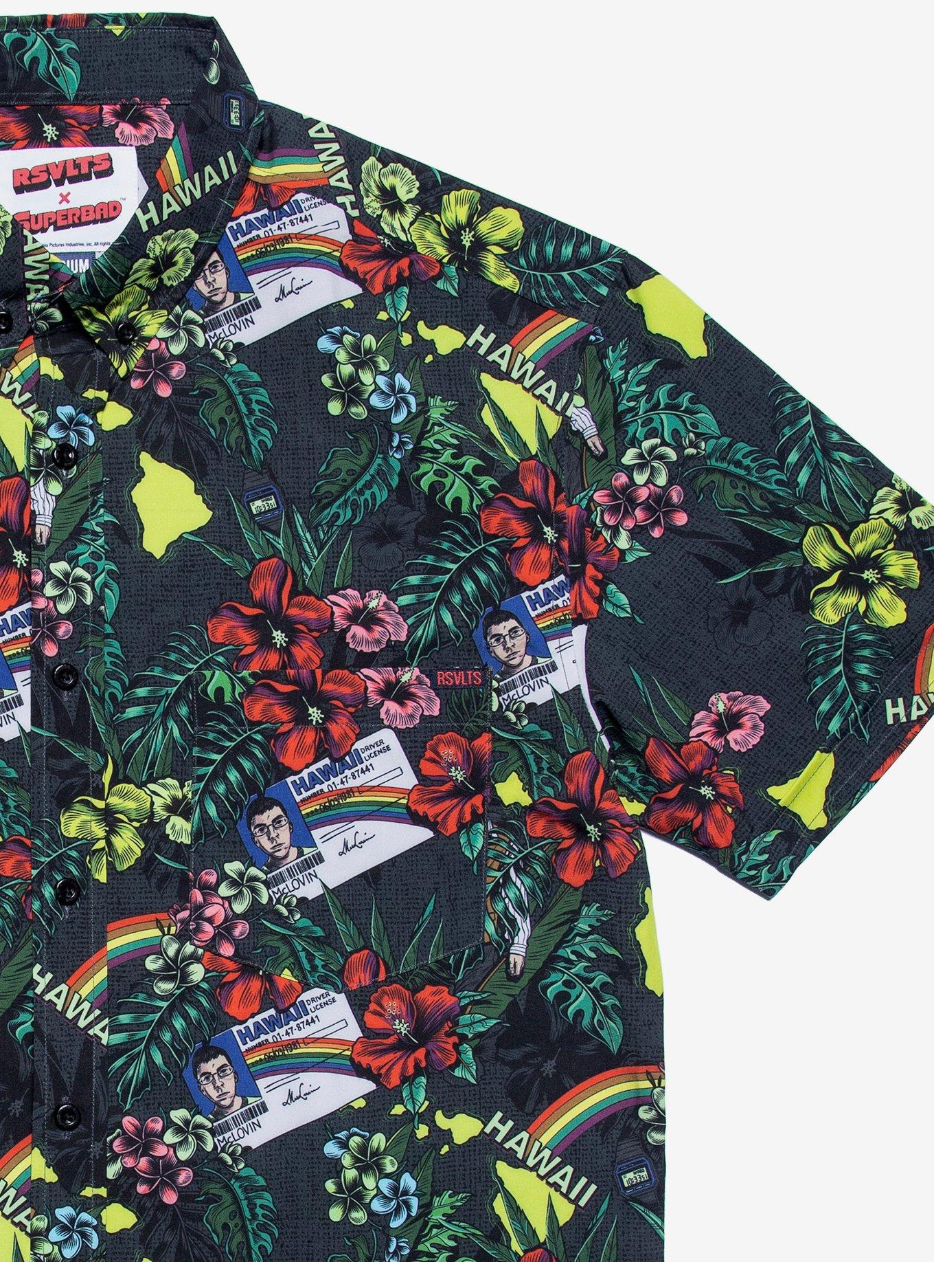 RSVLTS Superbad McLovin Woven Button-Up, GREEN, alternate