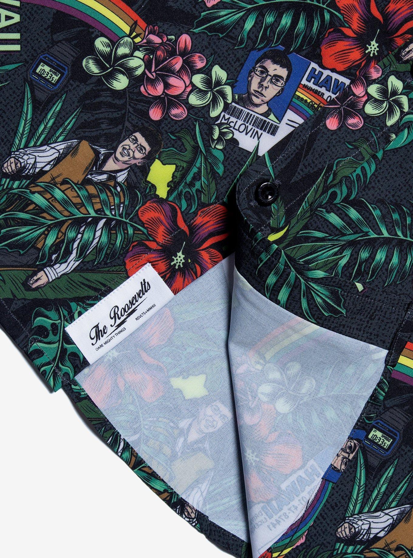 RSVLTS Superbad McLovin Woven Button-Up, GREEN, alternate