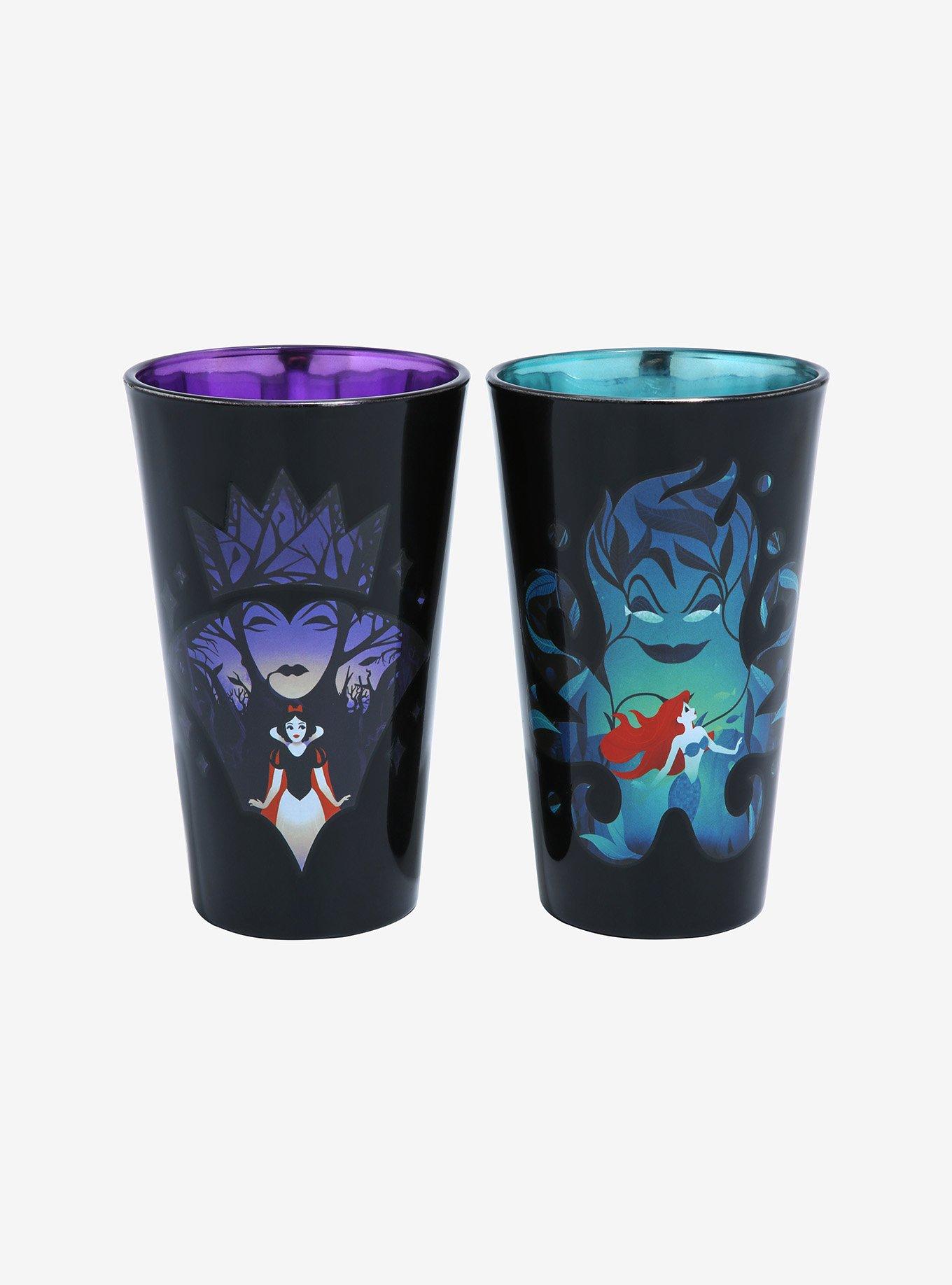 Disney Princesses & Villains Portraits Pint Glass Set - BoxLunch Exclusive, , alternate