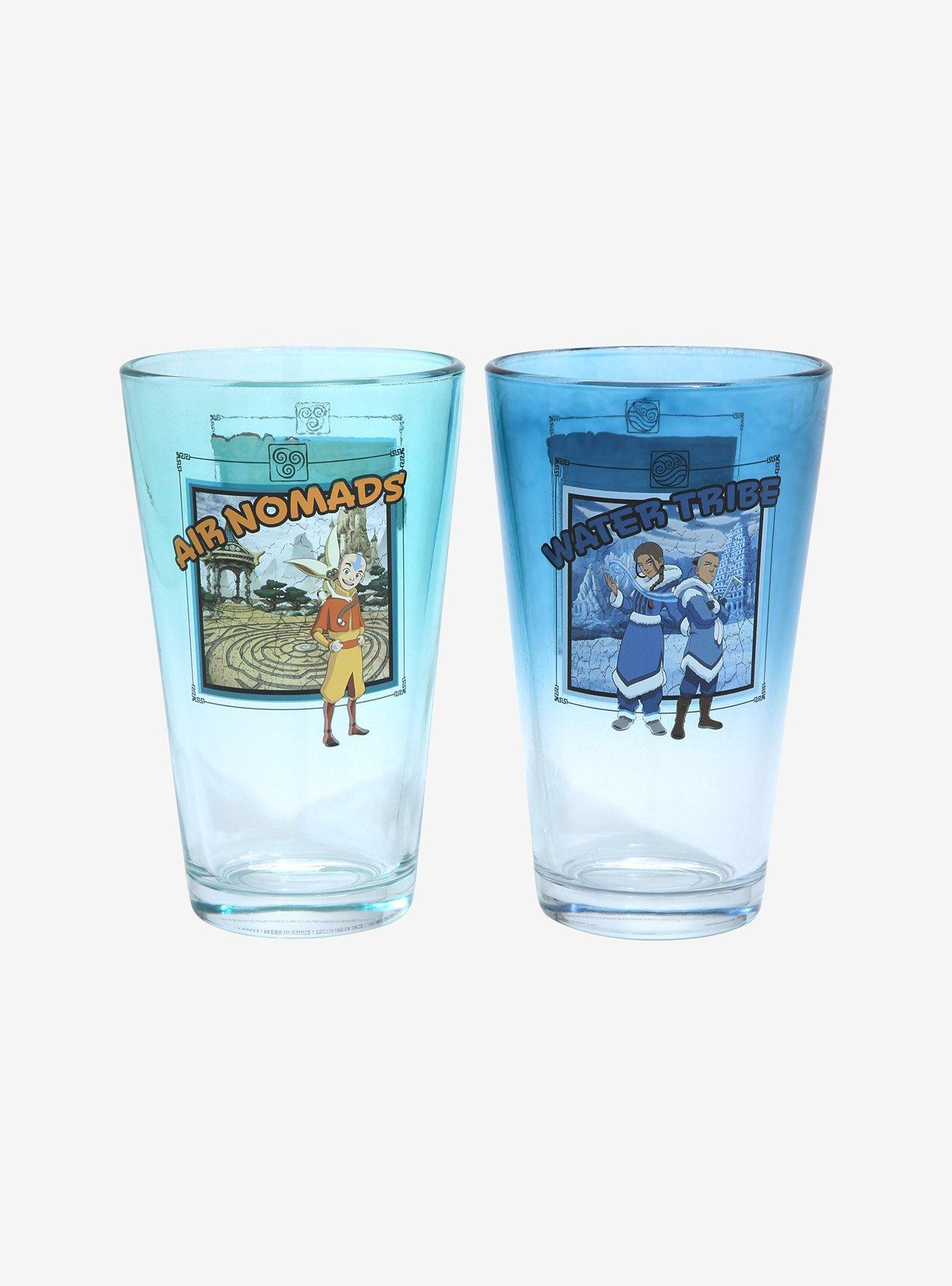 Avatar: The Last Airbender Four Nations Character Portraits Ombre Pint Glass Set, , alternate