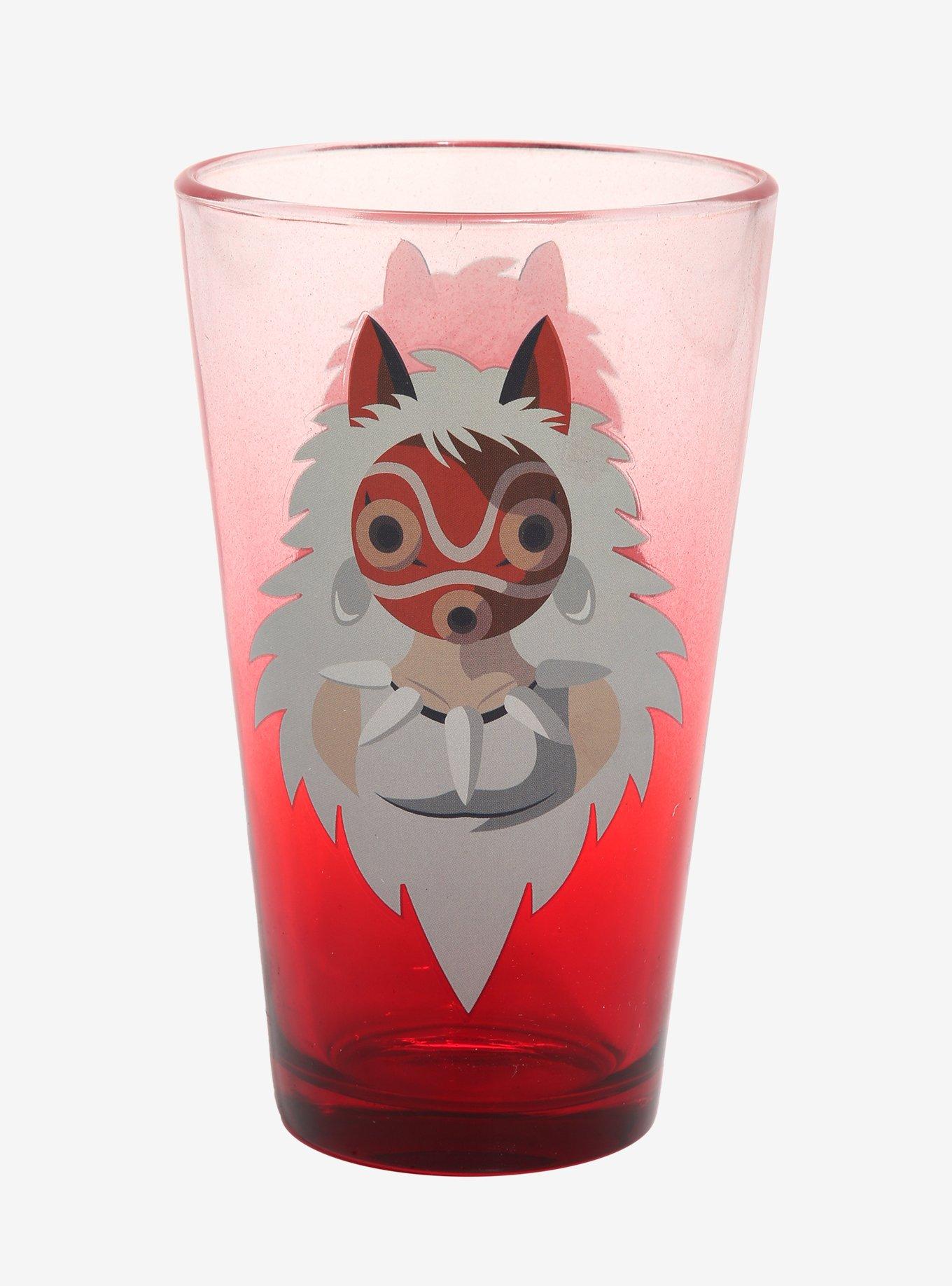 Studio Ghibli Princess Mononoke San Portrait Ombre Pint Glass - BoxLunch Exclusive, , alternate