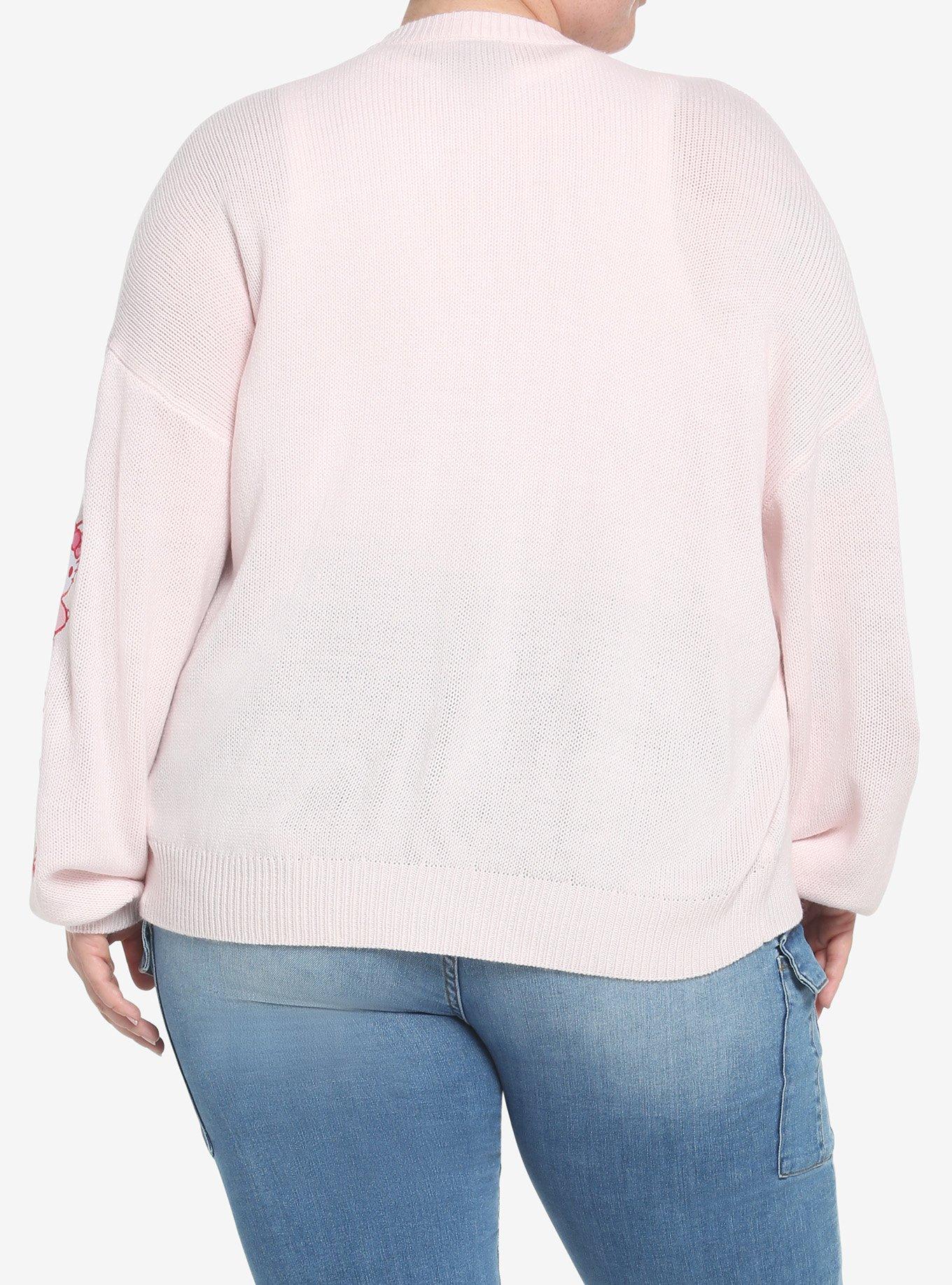 Hello Kitty Strawberry Milk Skimmer Cardigan Plus Size, MULTI, alternate