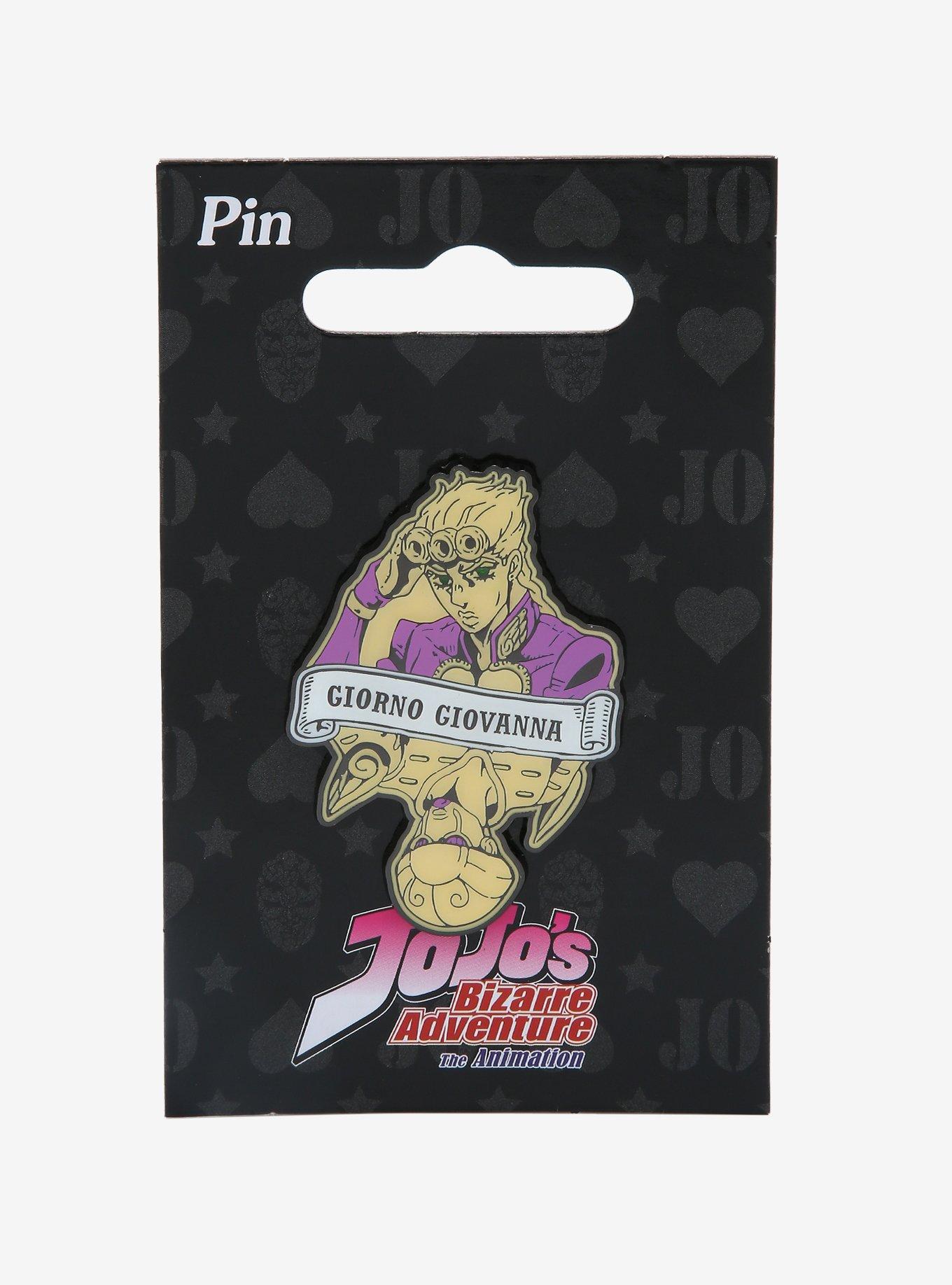 JoJo's Bizarre Adventure Giorno Giovanna & Gold Experience Enamel Pin - BoxLunch Exclusive, , alternate