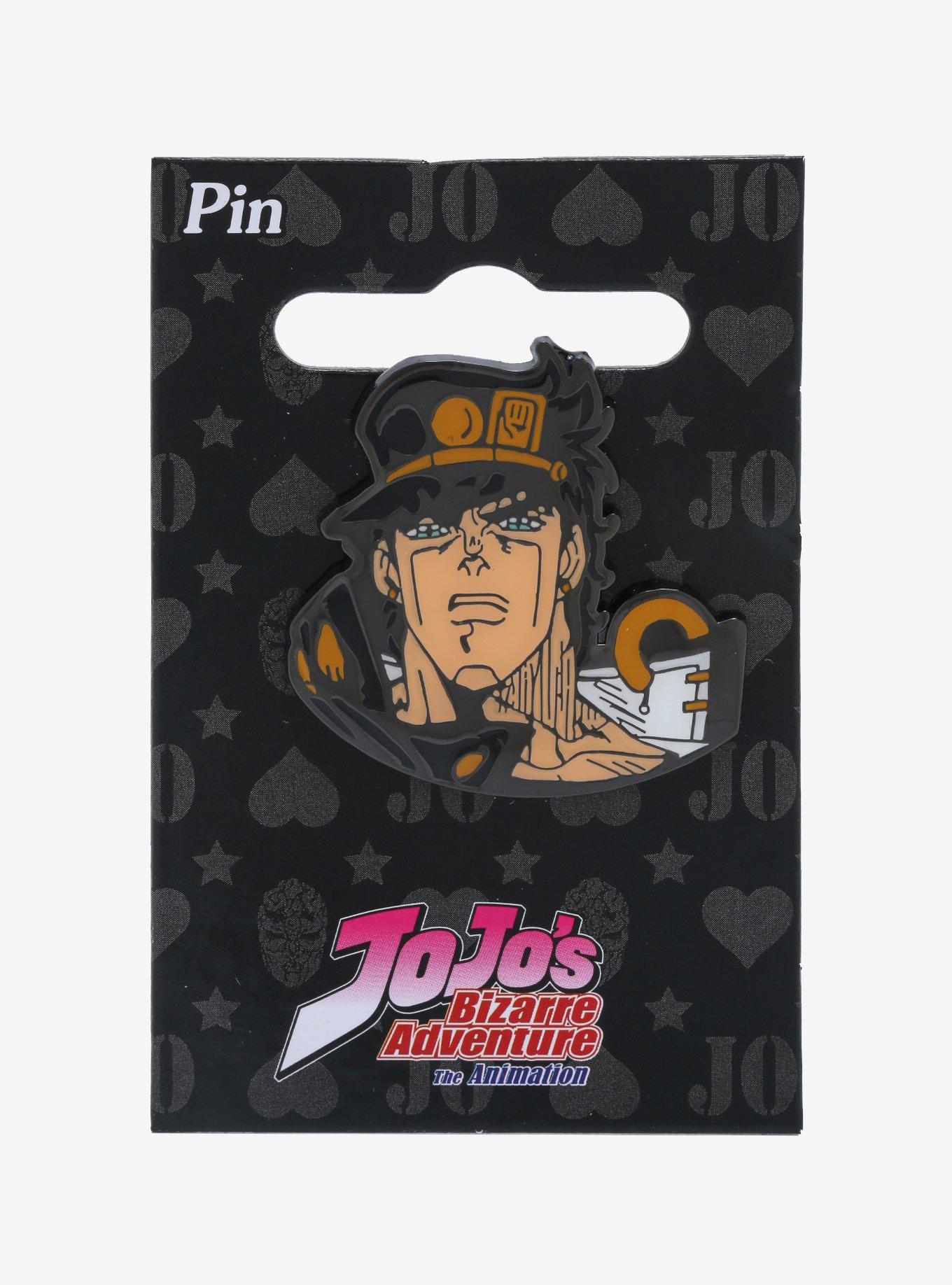 JoJo's Bizarre Adventure Jotaro Kujo Portrait Enamel Pin - BoxLunch Exclusive, , alternate