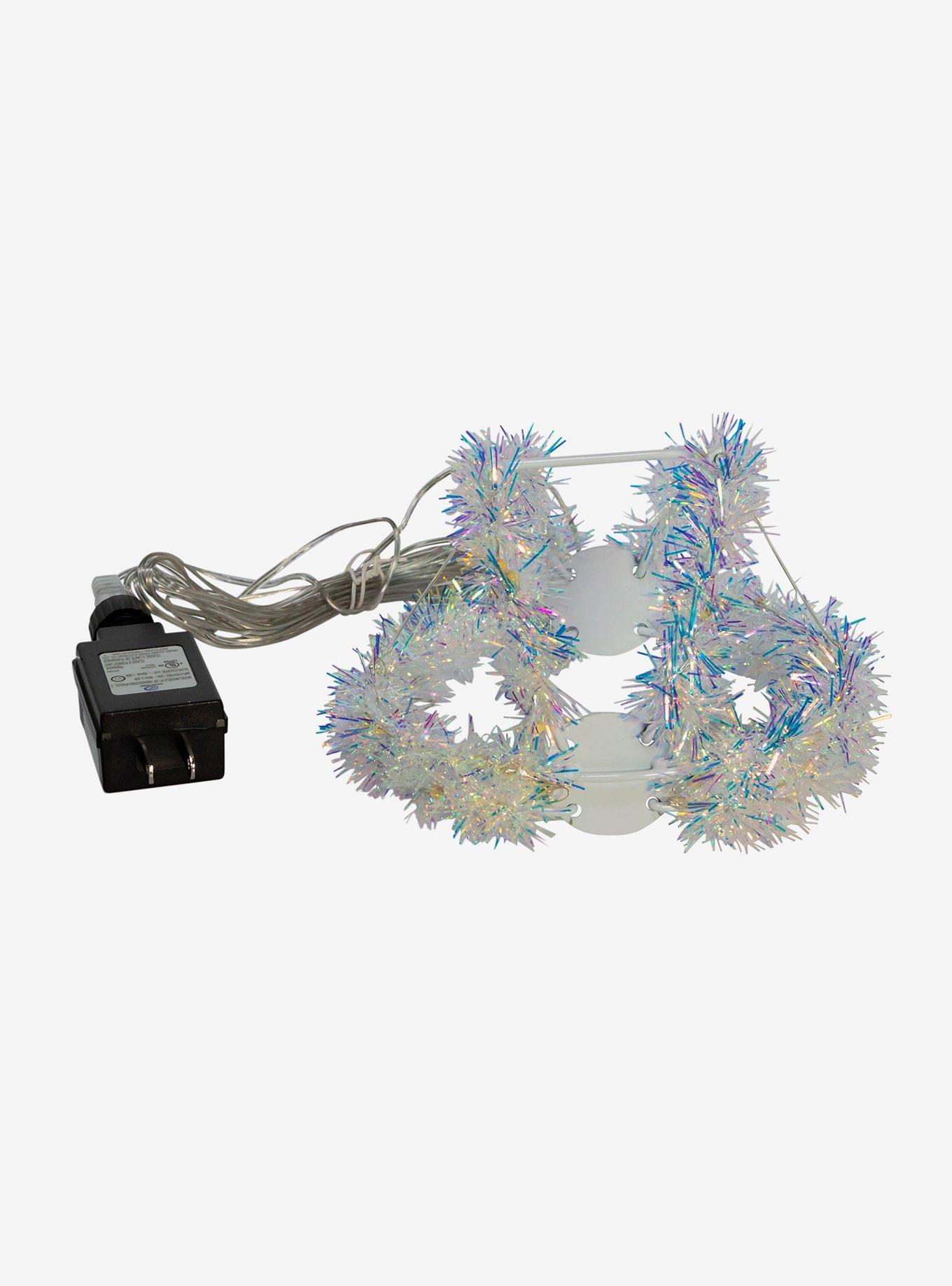 Warm White 6-inch LED Tinsel Foldable Sphere, , hi-res