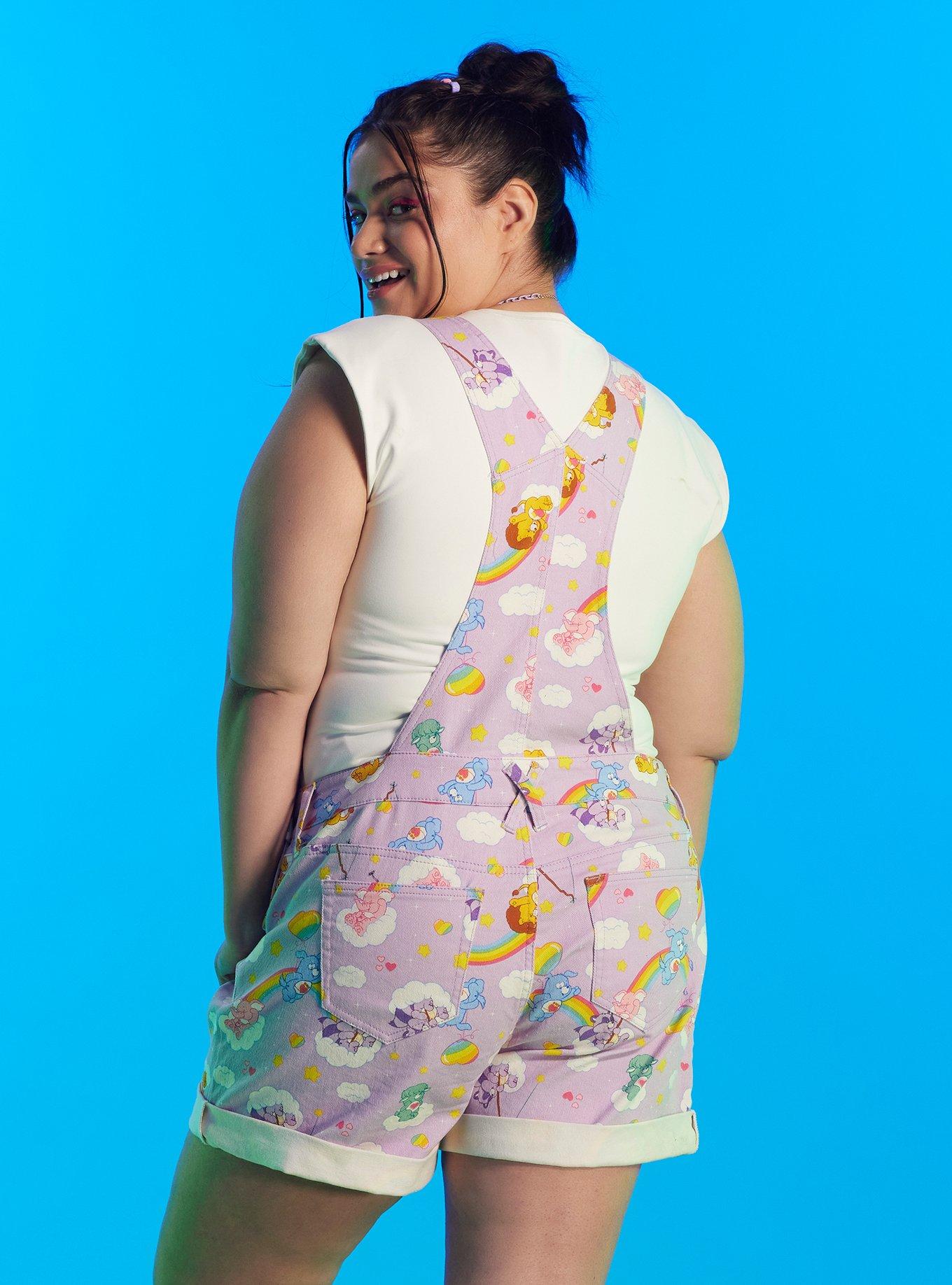 Care Bears Lavender Shortalls Plus Size, MULTI, alternate
