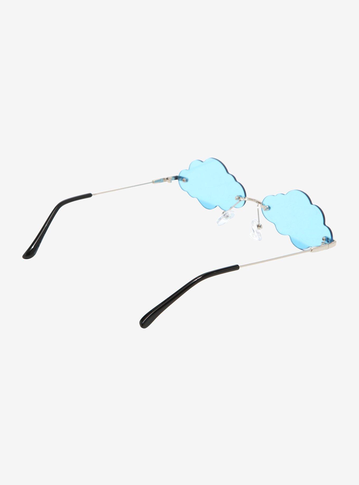 Pastel Blue Clouds Sunglasses, , alternate