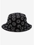 Black Celestial Embroidered Corduroy Bucket Hat, , alternate