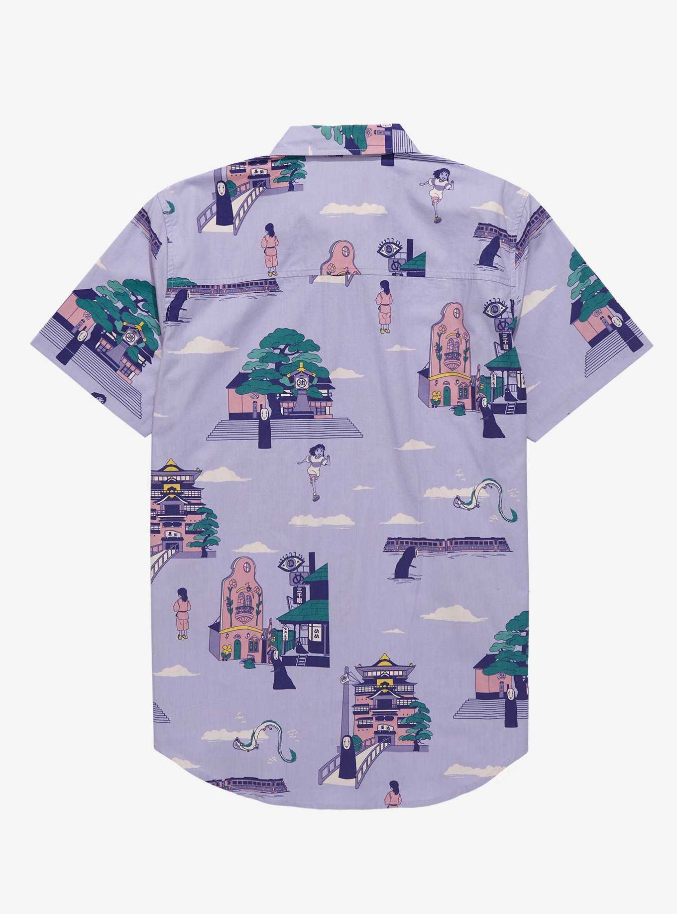 Our Universe Studio Ghibli Spirited Away Scenic Bathhouse Woven Button-Up - BoxLunch Exclusive , , hi-res