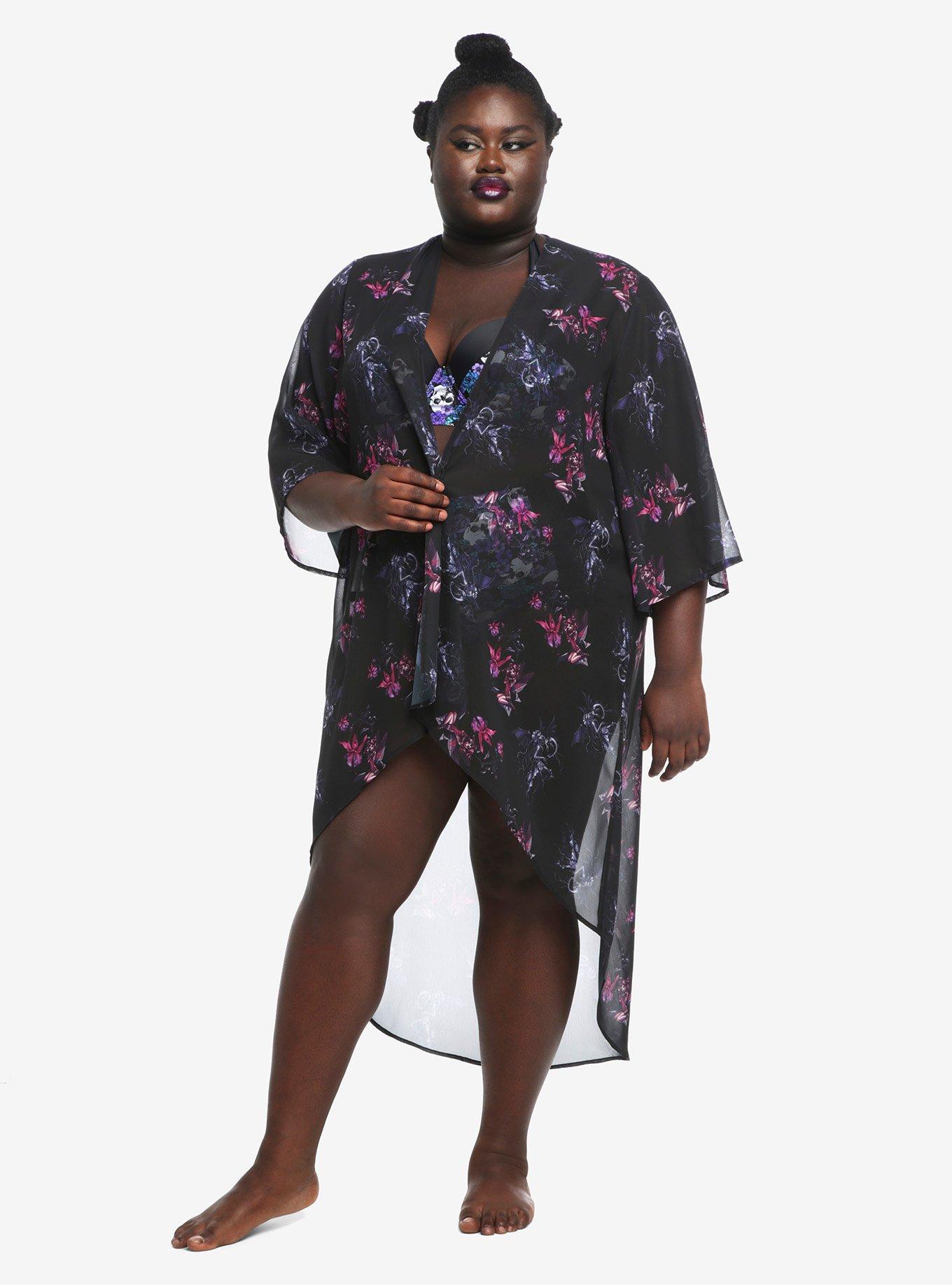 Fairies By Trick Purple Fairy Duster Cover Up Plus Size, MULTI, alternate