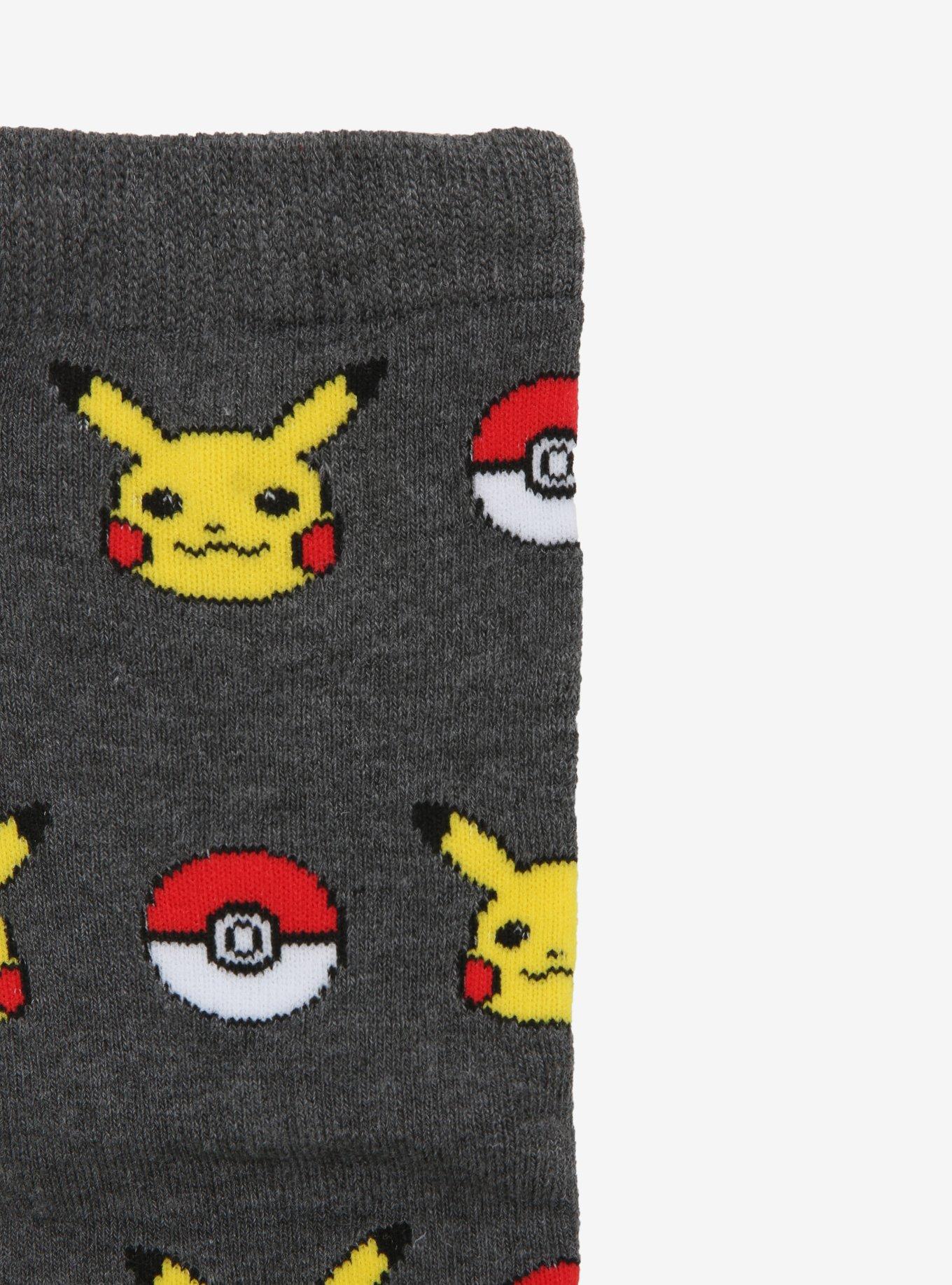 Pokemon Pikachu Grip Spots Crew Socks, , alternate