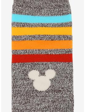 Disney Mickey Mouse Head Stripe Crew Socks, , hi-res