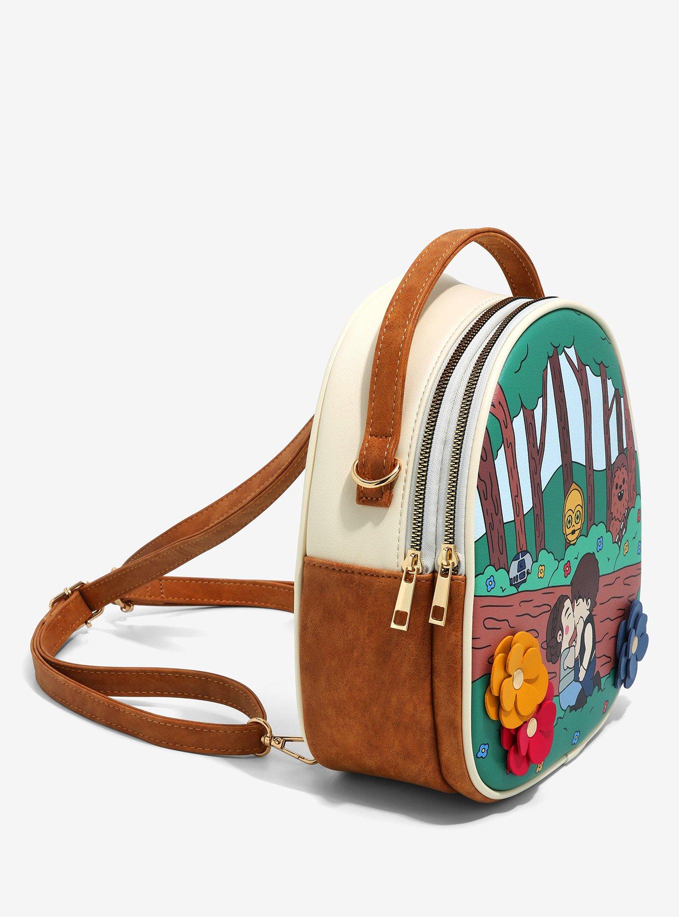Star Wars Chibi Leia & Han in the Forest Mini Backpack - BoxLunch Exclusive, , alternate