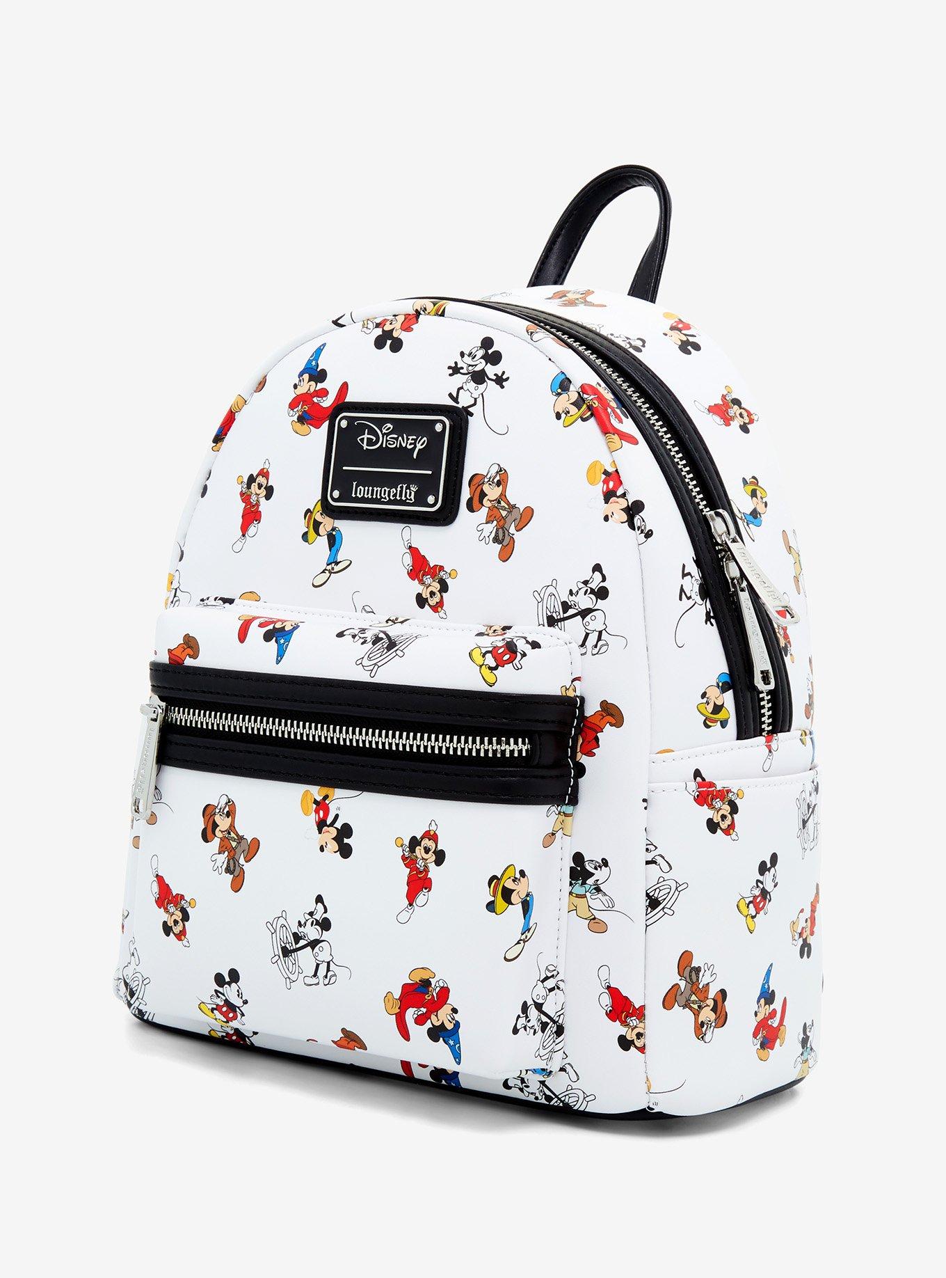 Loungefly Disney Mickey Mouse Outfits Allover Print Mini Backpack - BoxLunch Exclusive, , alternate