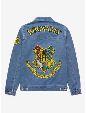 Cakeworthy Harry Potter Hogwarts Embroidered Women’s Jacket - BoxLunch Exclusive, DENIM, hi-res