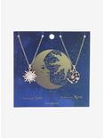 Celestial Moon & Sun Best Friend Necklace Set, , alternate