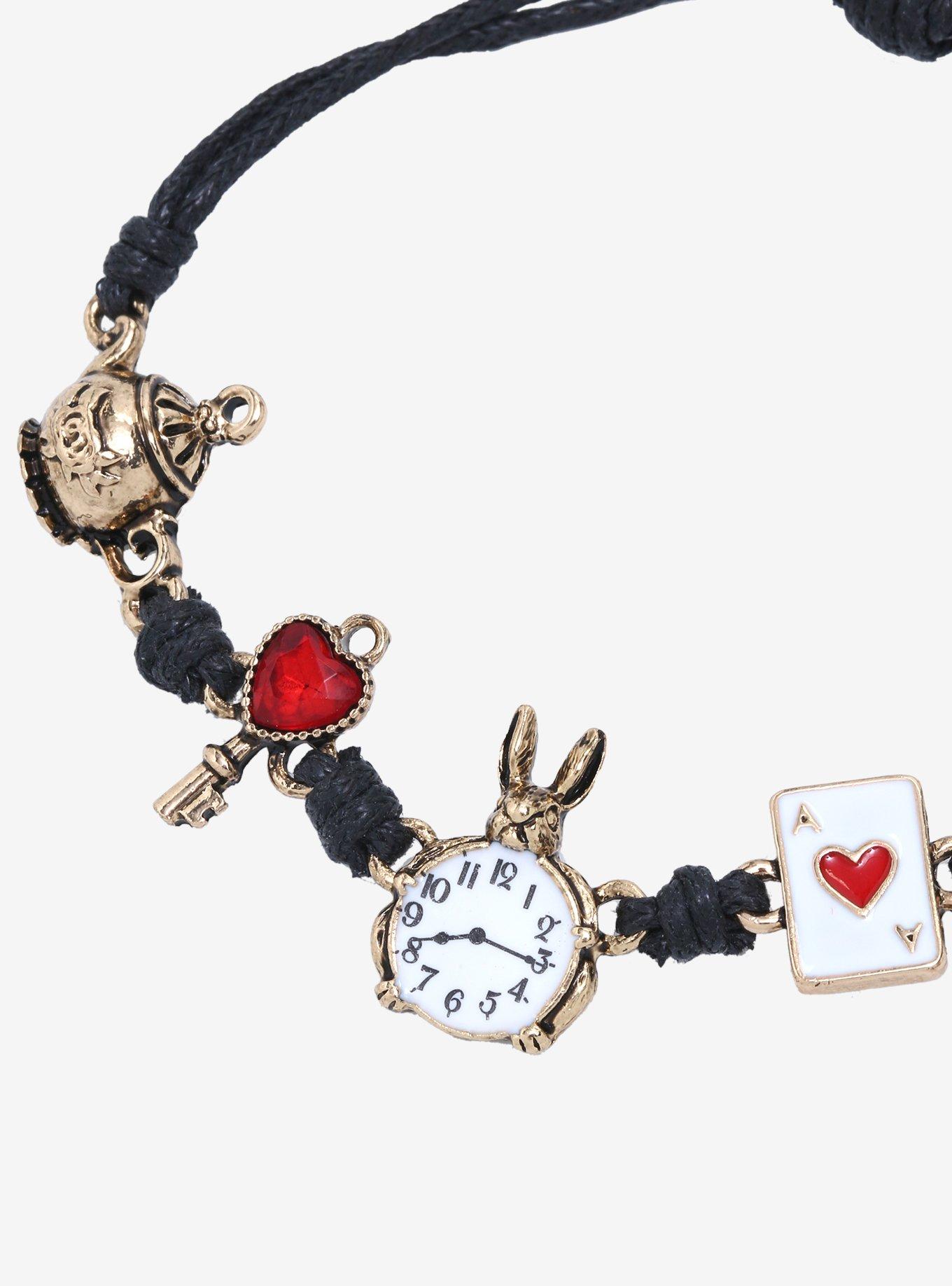 Lewis Carroll Alice's Adventures In Wonderland Icons Cord Bracelet, , alternate