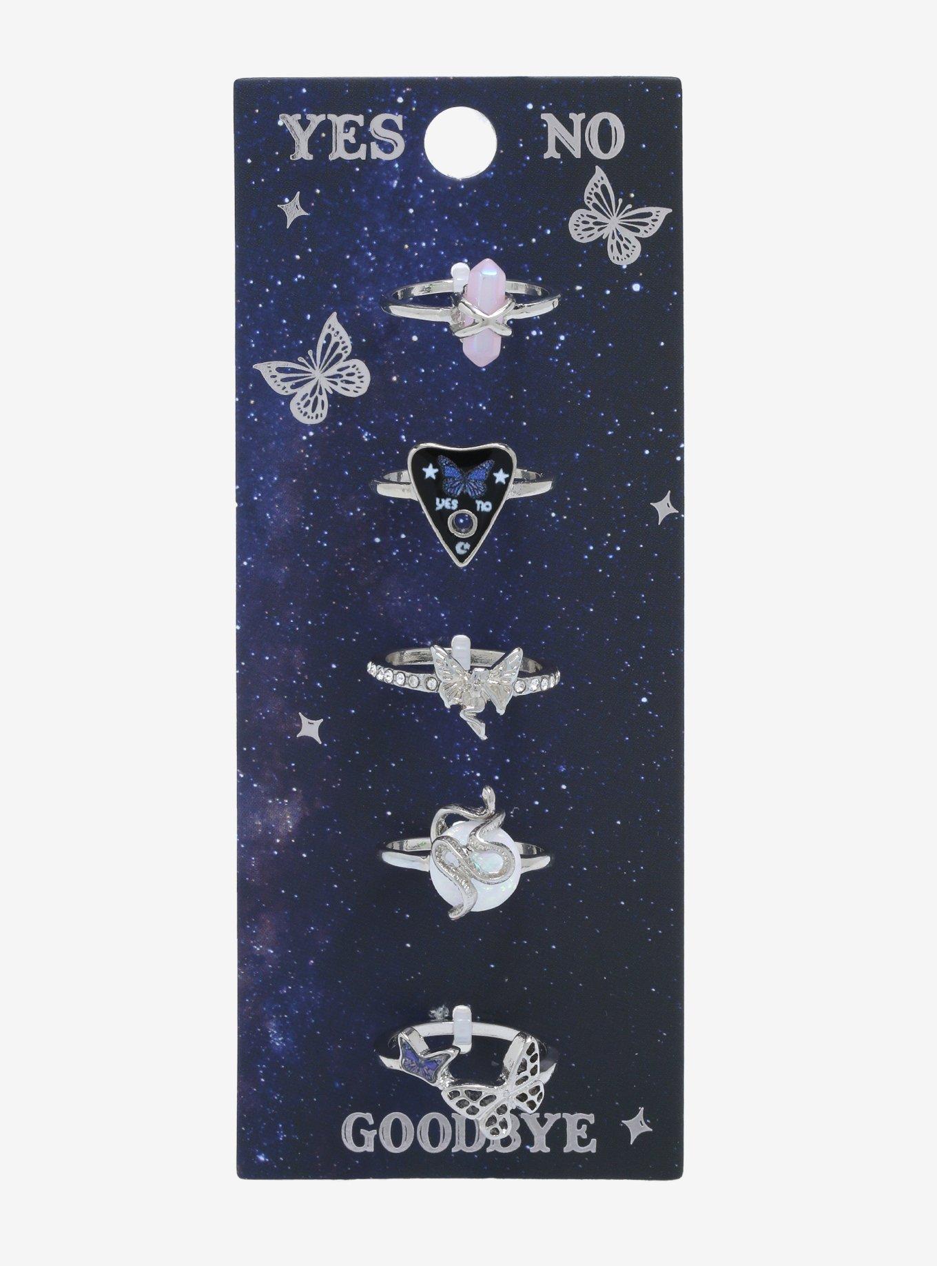 Butterfly & Planchette Ring Set, , alternate