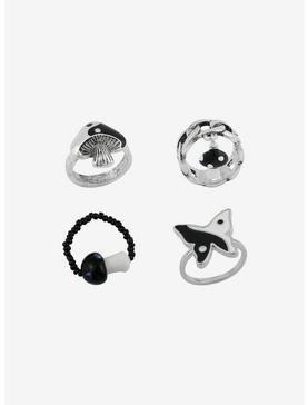 Black & White Yin-Yang Ring Set, , hi-res