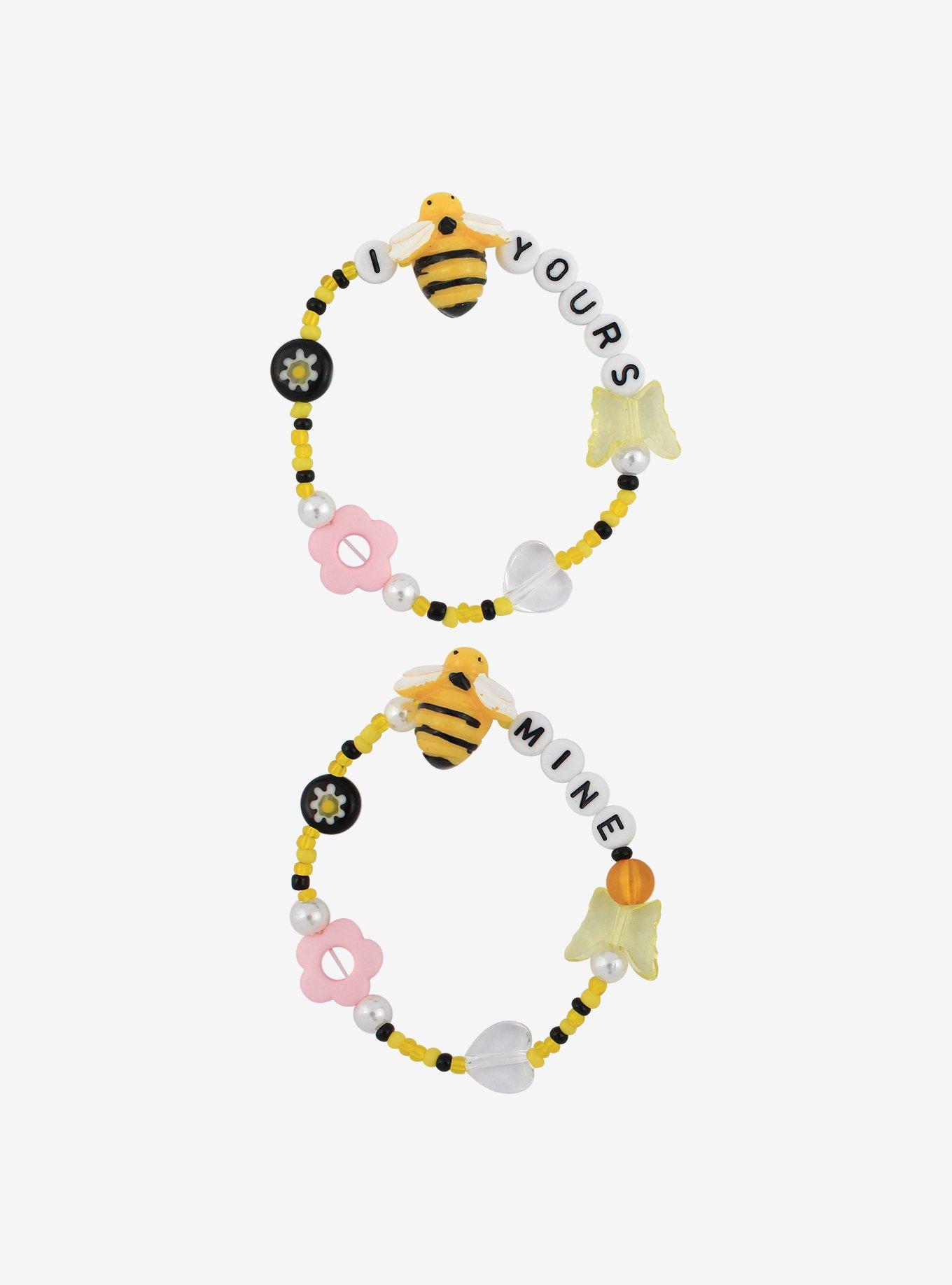Bee Mine Beaded Best Friend Bracelet Set, , alternate