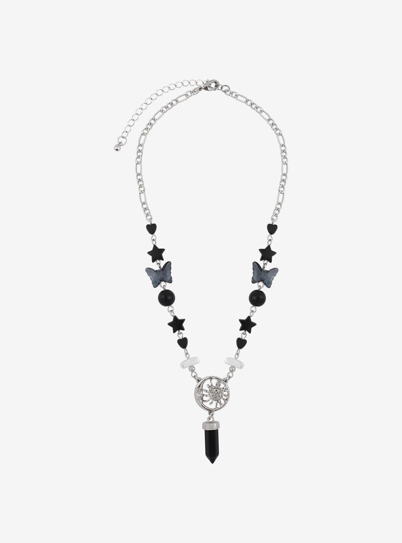 Celestial Butterfly Bead Necklace, , alternate