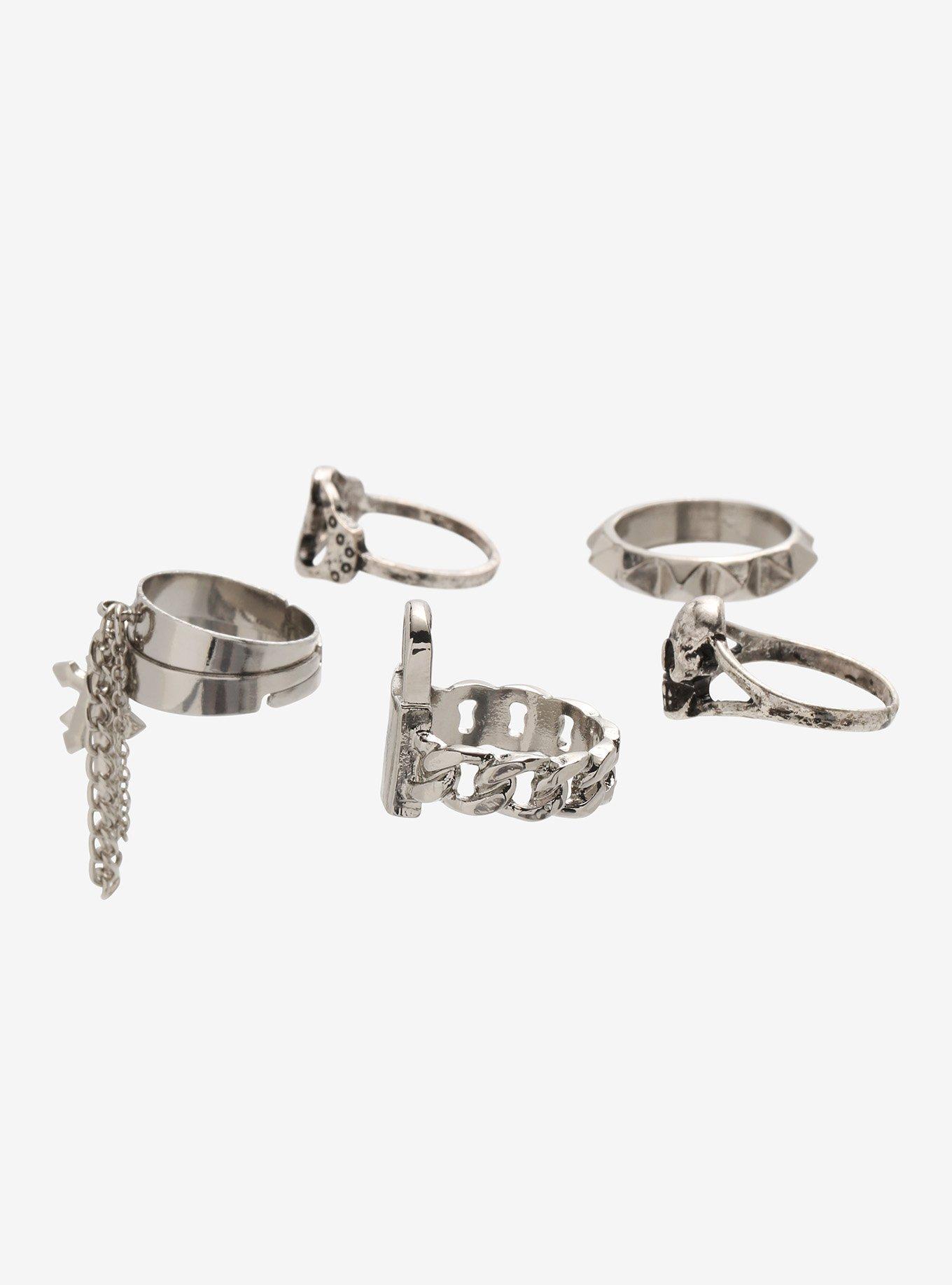 Handcuff Padlock Layer Ring Set, , alternate