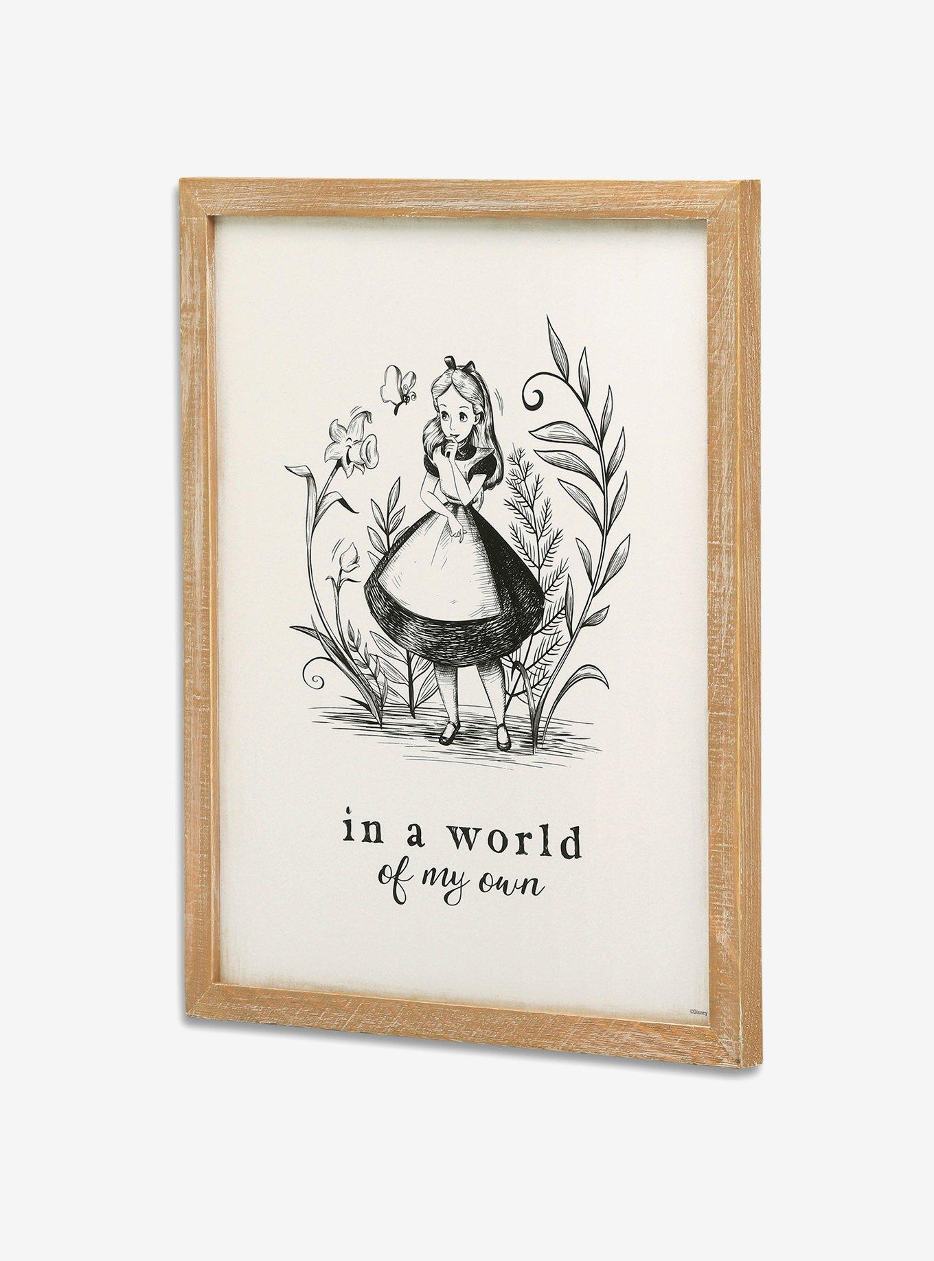 Disney Alice In Wonderland Framed Wood Décor, , alternate