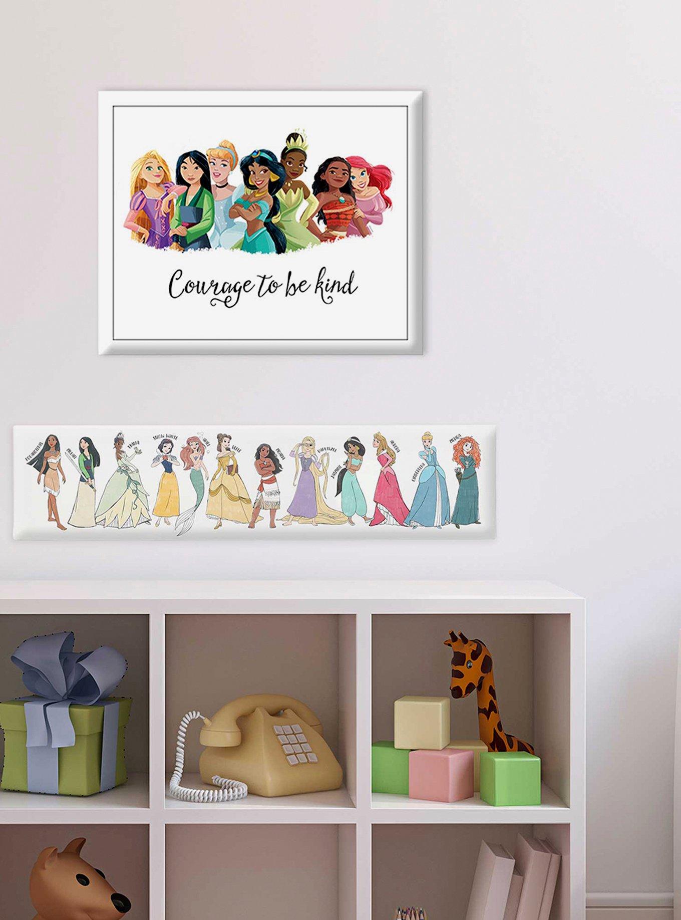 Disney Princesses Courage To Be Kind Framed Décor