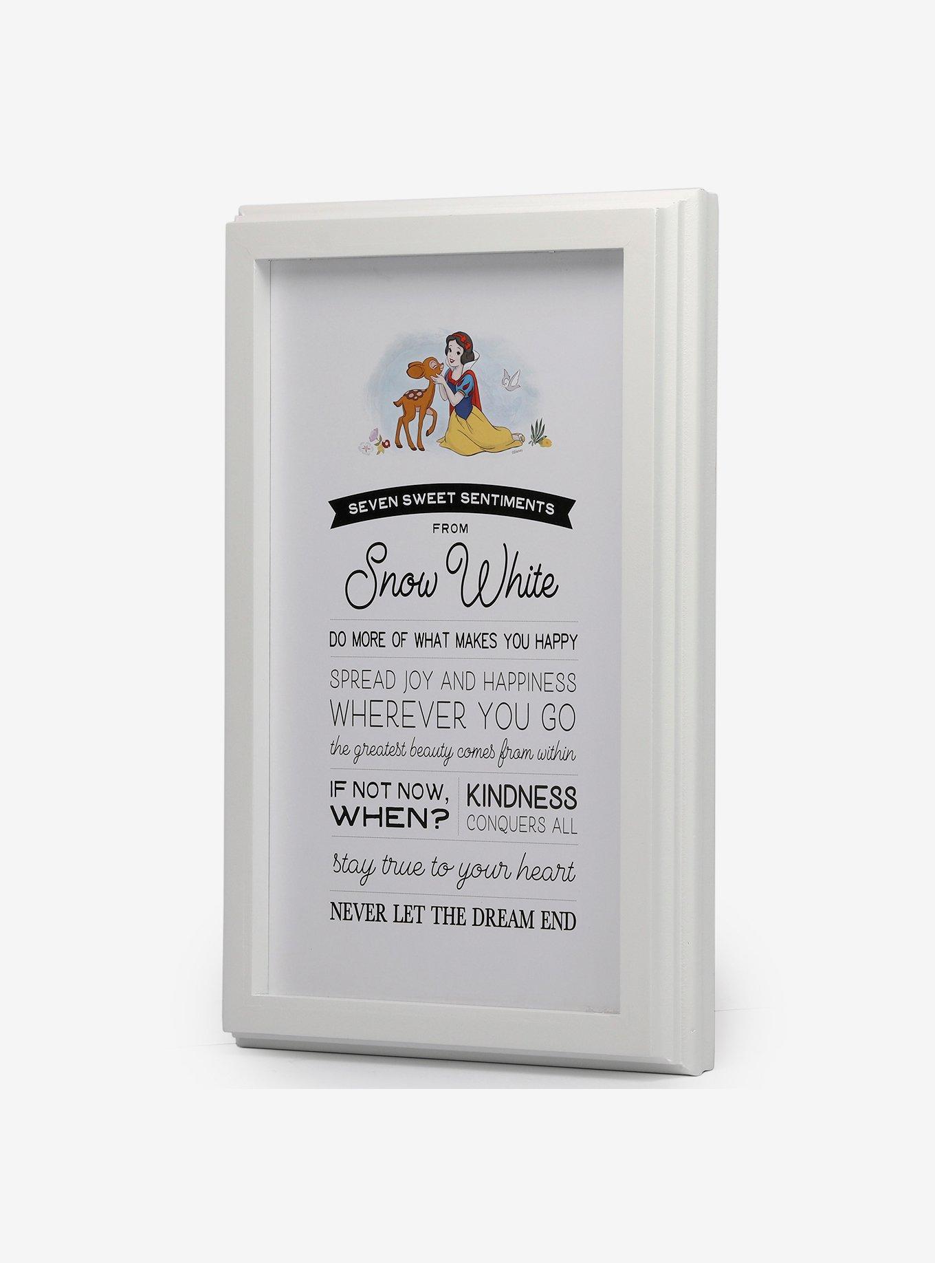 Disney Snow White Lessons Framed Wood Décor, , alternate