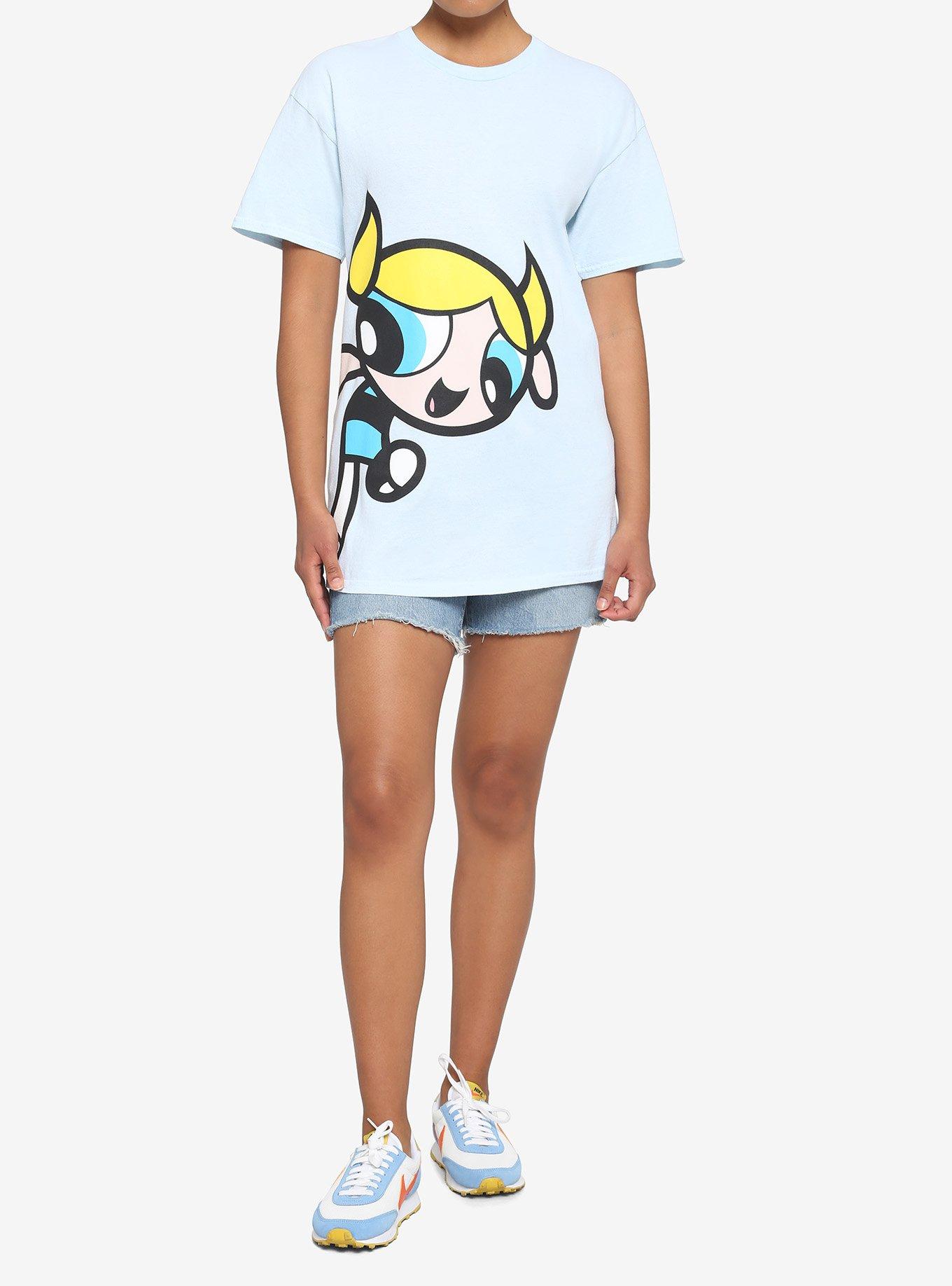 The Powerpuff Girls Bubbles Boyfriend Fit Girls T-Shirt, MULTI, alternate