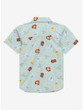 Star Wars Chibi Characters Allover Print Toddler Woven Button-Up - BoxLunch Exclusive, ARTICHOKE, alternate