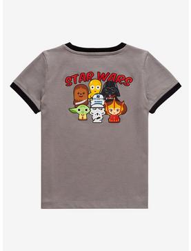 Star Wars Chibi Characters Group Portrait Toddler Ringer T-Shirt , , hi-res