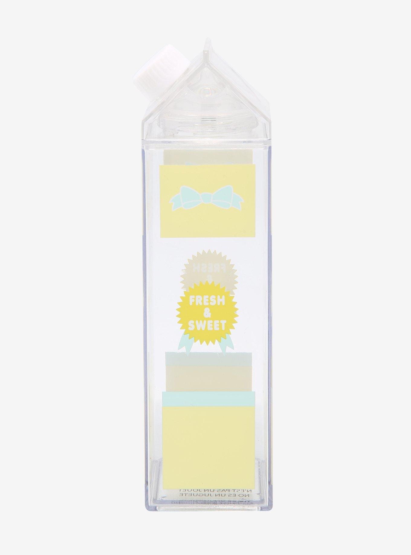 Hot Topic, Dining, Strawberry Milk Carton Water Bottle