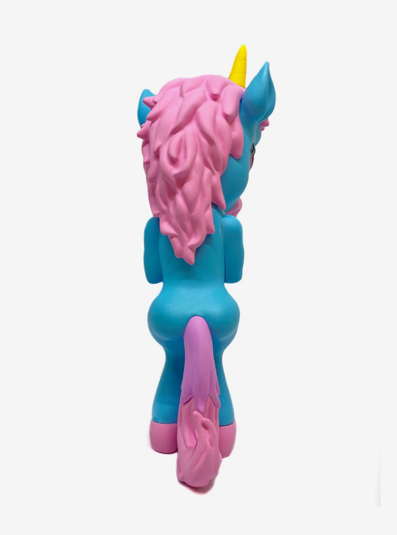 Ron English Forlorn Unicorn Blue Vinyl Figure, , alternate