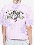BT21 Better Together Tie-Dye Girls Crop T-Shirt, MULTI, alternate