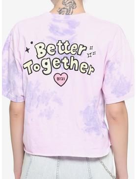 BT21 Better Together Tie-Dye Girls Crop T-Shirt, , hi-res