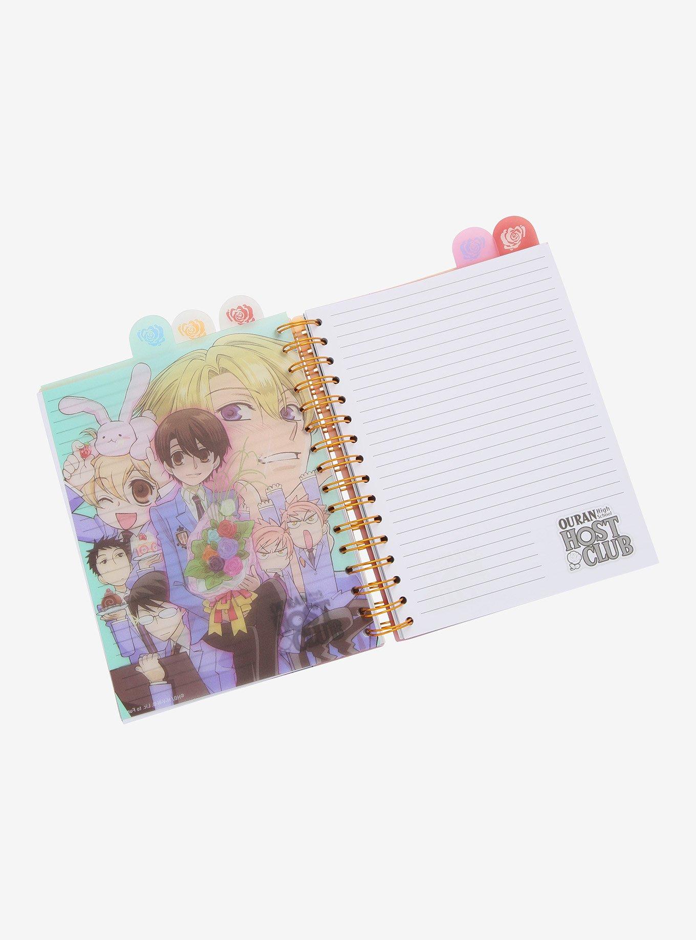 Ouran High School Host Club Rose Tabbed Journal, , alternate